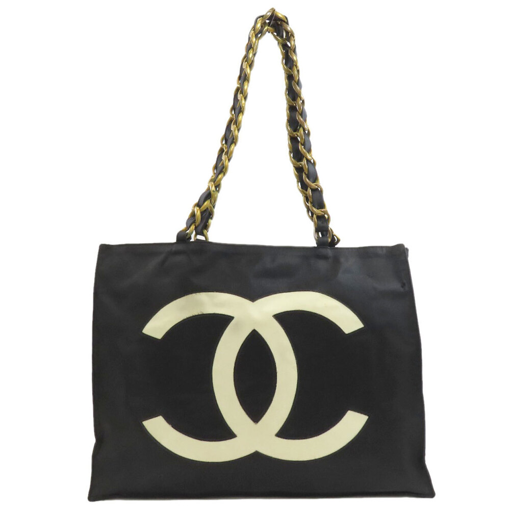 Chanel Coco Mark Gold Hardware Tote Bag Nylon Women's CHANEL